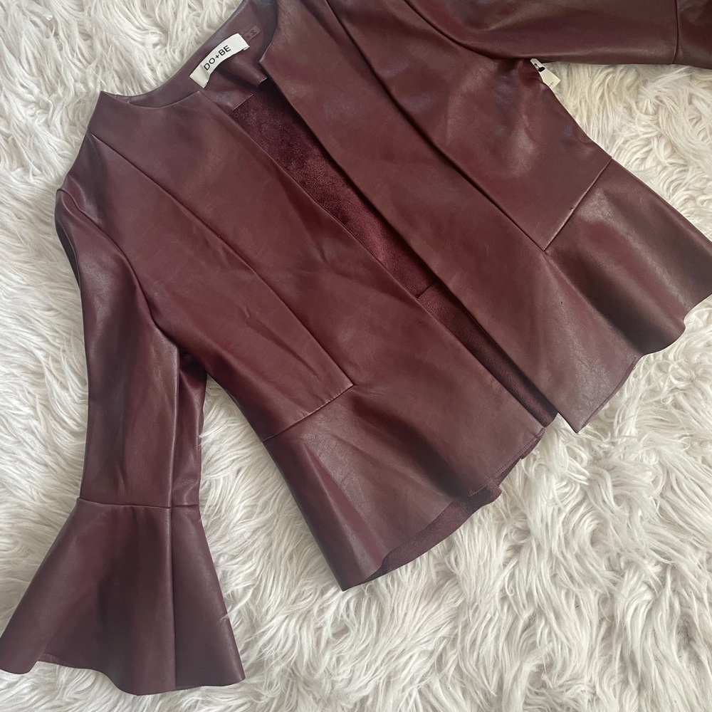 DO + BE leather blazer / layering piece